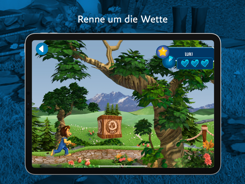 Renne als LUKI durch eine bunte Welt und sammle so viele Punkte wie möglich ein. Aber Achtung, es gibt auch Hindernisse, welche du überspringen oder unterqueren musst. Streiche auf dem Bildschirm nach oben, um zu hüpfen. Musst du unter Hindernissen durchschlüpfen, kannst du auf dem Bildschirm nach unten streichen. Je länger du im Spiel bist, desto schneller rennt LUKI. Wie lange schaffst du es, mit LUKI zu rennen?